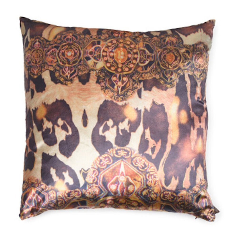 Aviva Stanoff Hand Printed Velvet Accent Pillow